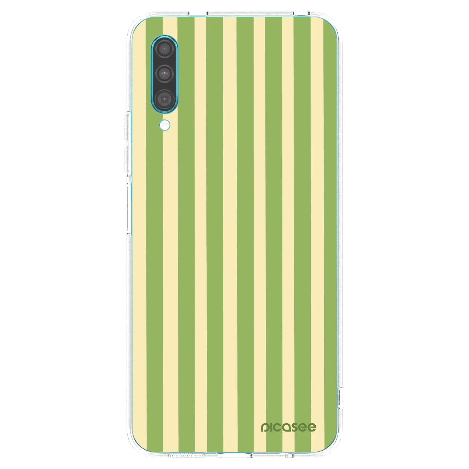 Picasee silikonowe przeźroczyste etui na Samsung Galaxy A30s A307F - Lines Matcha