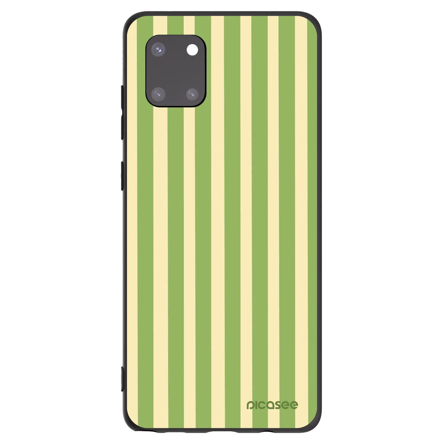 Picasee silikonowe czarne etui na Samsung Galaxy Note 10 Lite N770F - Lines Matcha