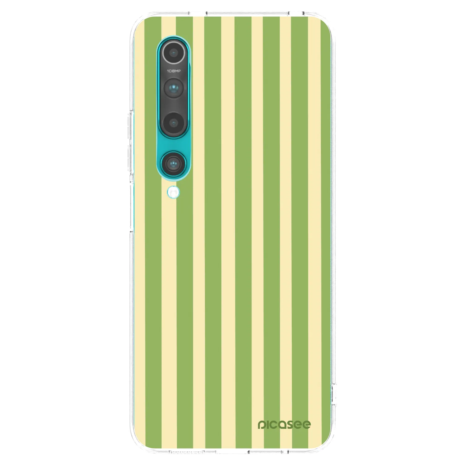 Picasee silikonowe przeźroczyste etui na Xiaomi Mi 10 - Lines Matcha