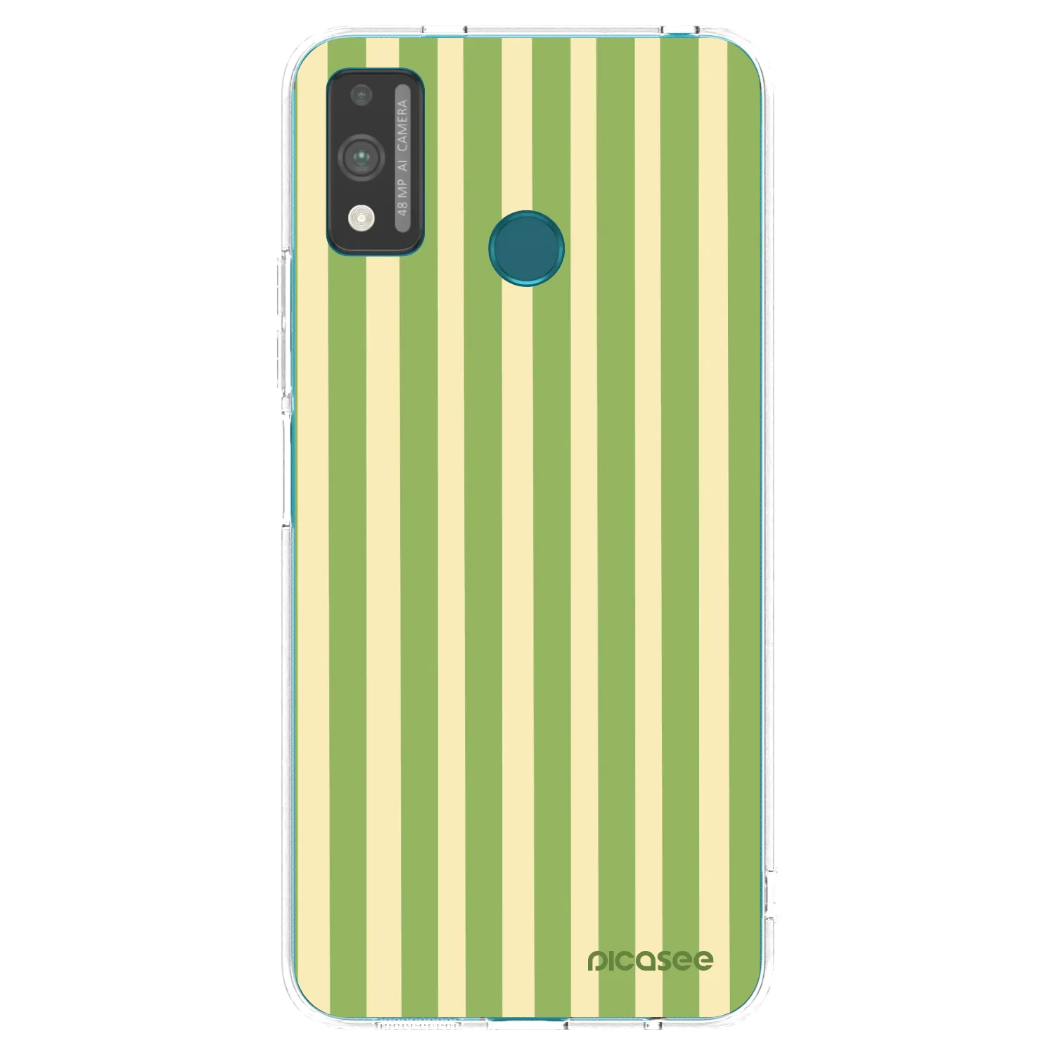 Picasee silikonowe przeźroczyste etui na Honor 9X Lite - Lines Matcha