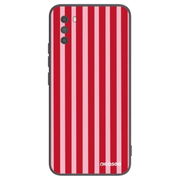Picasee silikonowe czarne etui na Xiaomi Poco M3 - Lines red