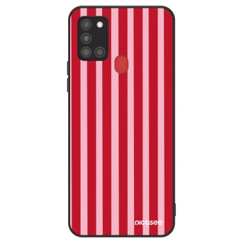 Etui na Samsung Galaxy A21s - Lines red