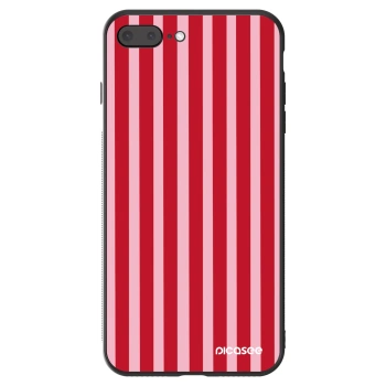 Etui na Apple iPhone 7 Plus - Lines red