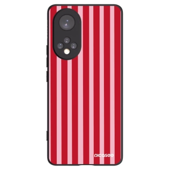 Picasee silikonowe czarne etui na Huawei Nova 9 - Lines red