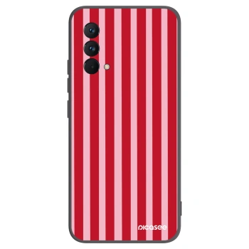 Picasee silikonowe czarne etui na Realme GT Master Edition 5G - Lines red