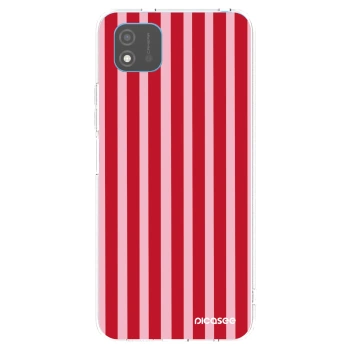 Picasee silikonowe przeźroczyste etui na Realme C11 (2021) - Lines red