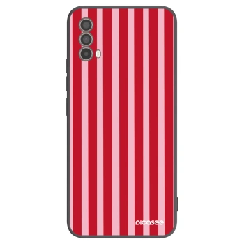Etui na Motorola Moto E40 - Lines red