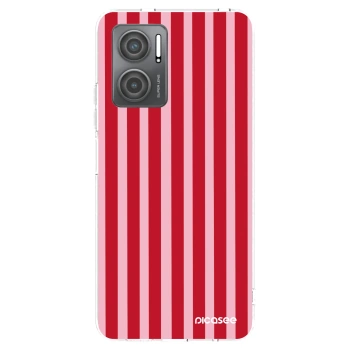 Picasee silikonowe przeźroczyste etui na Xiaomi Redmi 10 5G - Lines red