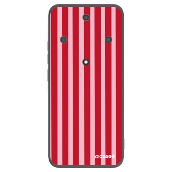 Picasee silikonowe czarne etui na Honor Magic5 Lite 5G - Lines red