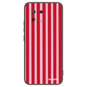 Picasee silikonowe czarne etui na Xiaomi 13 Pro - Lines red