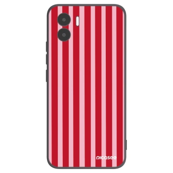 Picasee silikonowe czarne etui na Xiaomi Redmi A2 - Lines red