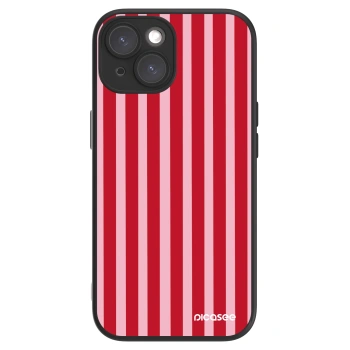 Picasee ULTIMATE CASE MagSafe pro Apple iPhone 15 - Lines red