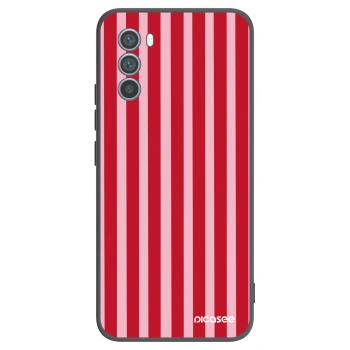 Etui na Motorola Moto G62 - Lines red