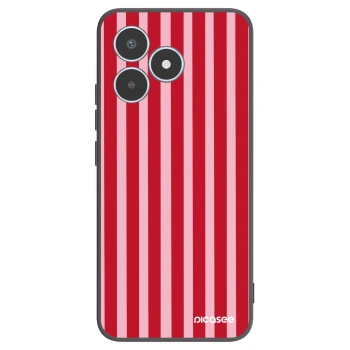 Picasee silikonowe czarne etui na Realme C53 - Lines red