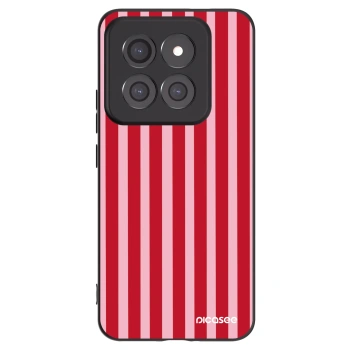 Picasee silikonowe czarne etui na Xiaomi 14 Pro - Lines red