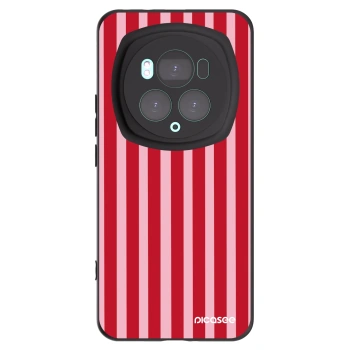 Picasee silikonowe czarne etui na Honor Magic6 Pro - Lines red