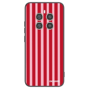Picasee silikonowe czarne etui na Realme 12 Pro 5G - Lines red