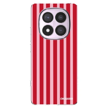 Picasee silikonowe przeźroczyste etui na Xiaomi Redmi Note 14 Pro 5G - Lines red