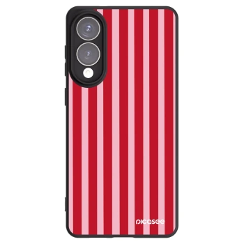 Picasee silikonowe czarne etui na Samsung Galaxy S25 Edge 5G - Lines red