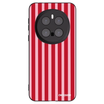 Picasee silikonowe czarne etui na Honor Magic7 Pro 5G - Lines red
