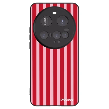 Picasee silikonowe czarne etui na Xiaomi 15 Ultra - Lines red