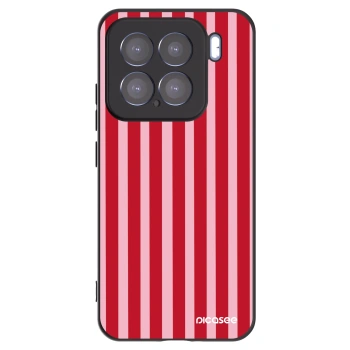 Picasee silikonowe czarne etui na Xiaomi 15 - Lines red
