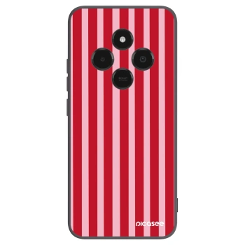 Picasee silikonowe czarne etui na Xiaomi Poco C75 - Lines red