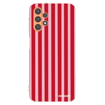 Picasee silikonowe przeźroczyste etui na Samsung Galaxy A13 5G - Lines red