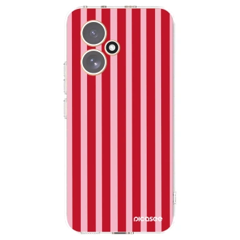Picasee silikonowe przeźroczyste etui na Honor 400 5G - Lines red