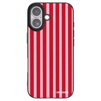 Picasee silikonowe czarne etui na Apple iPhone 17 - Lines red