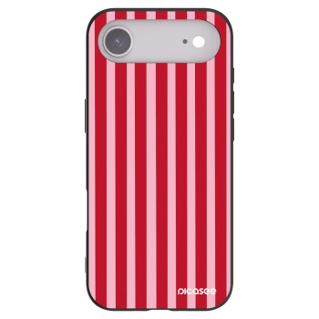 Picasee silikonowe czarne etui na Apple iPhone Air - Lines red