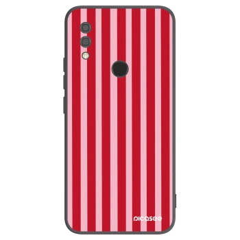 Picasee silikonowe czarne etui na Xiaomi Redmi 7 - Lines red