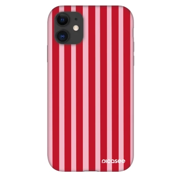 Etui na Apple iPhone 11 - Lines red