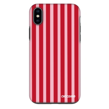 Etui na Apple iPhone XS Max - Lines red