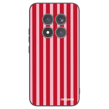 Picasee silikonowe czarne etui na Xiaomi Redmi Note 15 Pro+ - Lines red