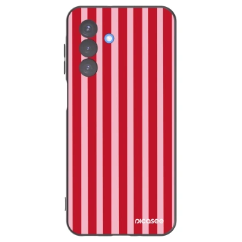 Picasee silikonowe czarne etui na Samsung Galaxy A17 5G - Lines red