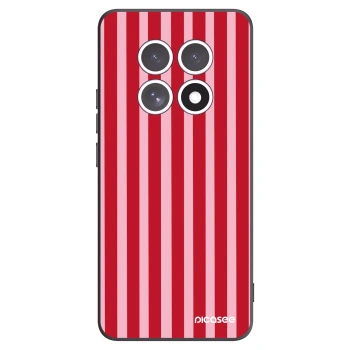 Picasee silikonowe czarne etui na Xiaomi Redmi Note 15 4G - Lines red