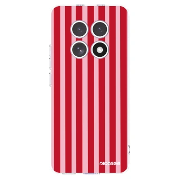 Picasee silikonowe przeźroczyste etui na Xiaomi Redmi Note 15 4G - Lines red