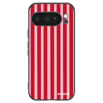 Picasee silikonowe czarne etui na Google Pixel 10 Pro - Lines red