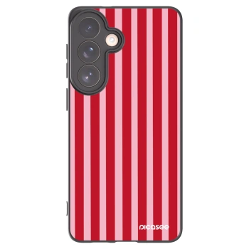 Picasee silikonowe czarne etui na Samsung Galaxy S26+ - Lines red