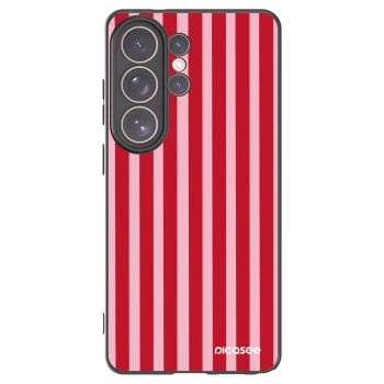 Picasee silikonowe czarne etui na Samsung Galaxy S26 Ultra - Lines red