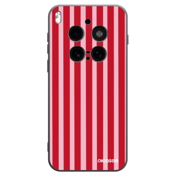 Picasee silikonowe czarne etui na Vivo X300 Pro - Lines red