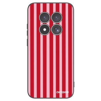 Picasee silikonowe czarne etui na Xiaomi Redmi Note 15 Pro 5G - Lines red