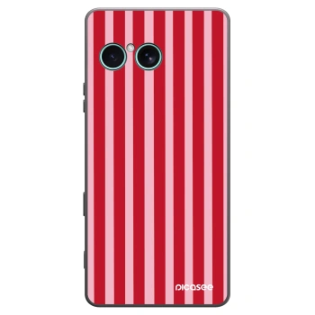 Picasee silikonowe czarne etui na Sony Xperia 10 VII - Lines red