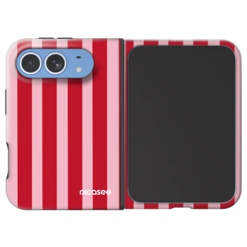 Picasee Fashion Case MagSafe na Apple iPhone Duo - Lines red