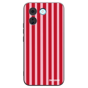 Picasee silikonowe czarne etui na Xiaomi Redmi Note 17 Pro MAX 5G - Lines red