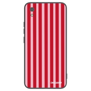 Picasee silikonowe czarne etui na Xiaomi Redmi 7A - Lines red