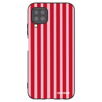 Picasee silikonowe czarne etui na Huawei P40 Lite - Lines red
