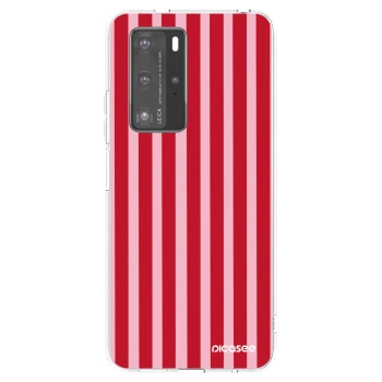 Etui na Huawei P40 Pro - Lines red