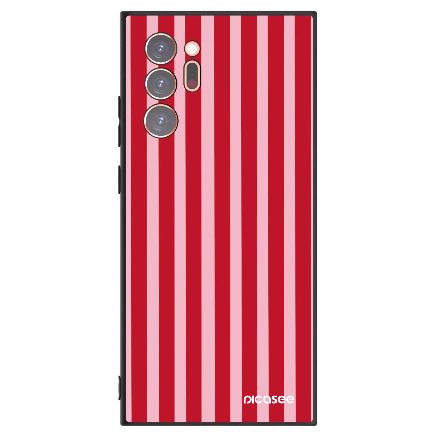 Picasee silikonowe czarne etui na Samsung Galaxy Note 20 Ultra - Lines red